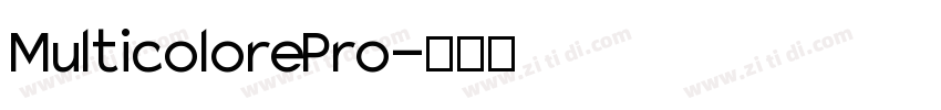 Multicolore Pro字体转换